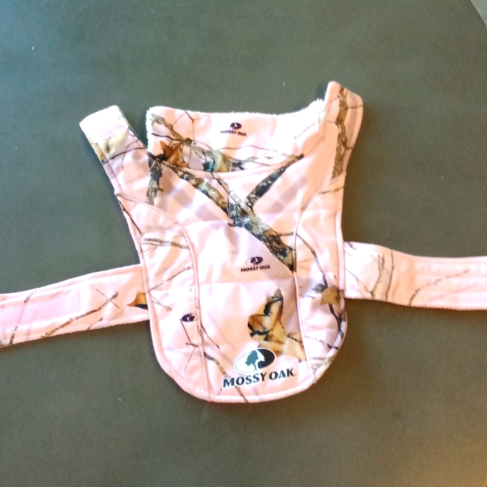 Extra small piece pink Camo dog jacket.